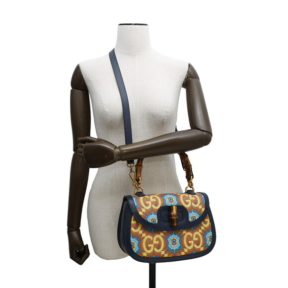 Gucci Bamboo Handbag Leather Bag - Picture 4 of 7